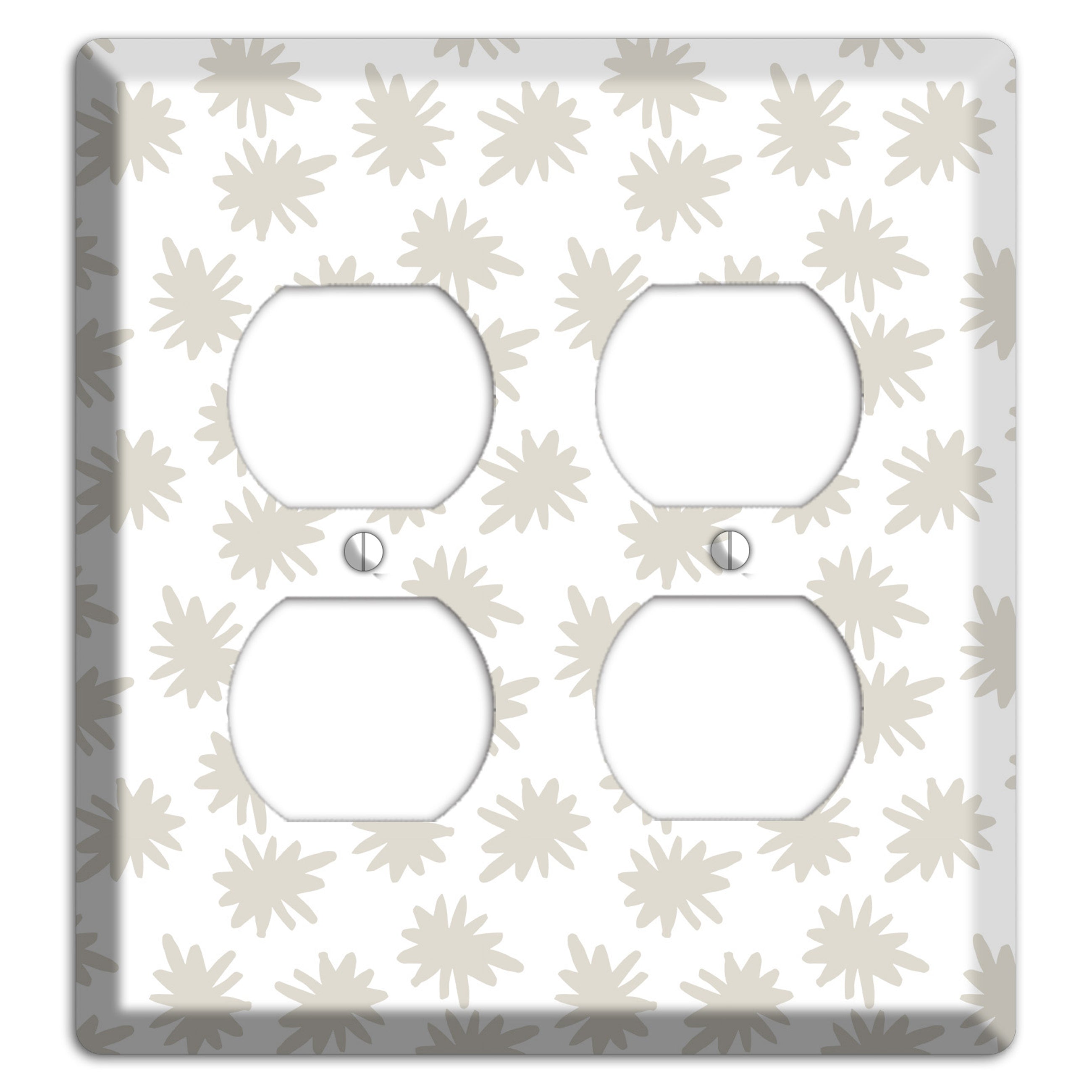 Simple Scandanavian Style CC 2 Duplex Wallplate