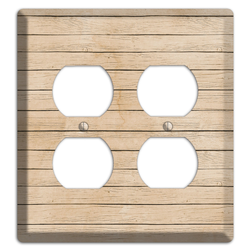Akaroa Neutral Texture 2 Duplex Wallplate