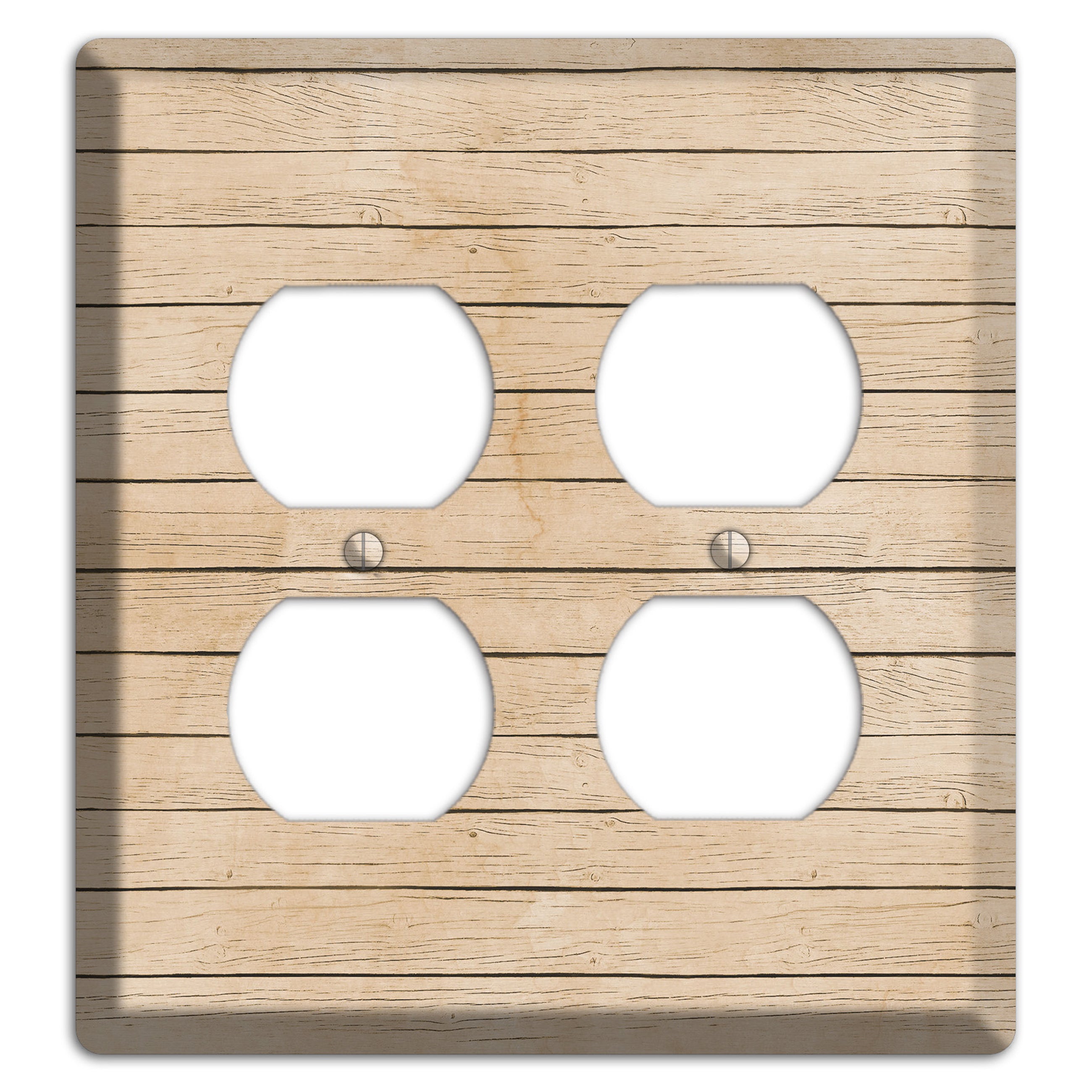 Akaroa Neutral Texture 2 Duplex Wallplate
