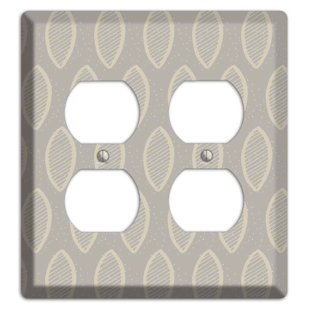 Simple Scandanavian Style W 2 Duplex Wallplate