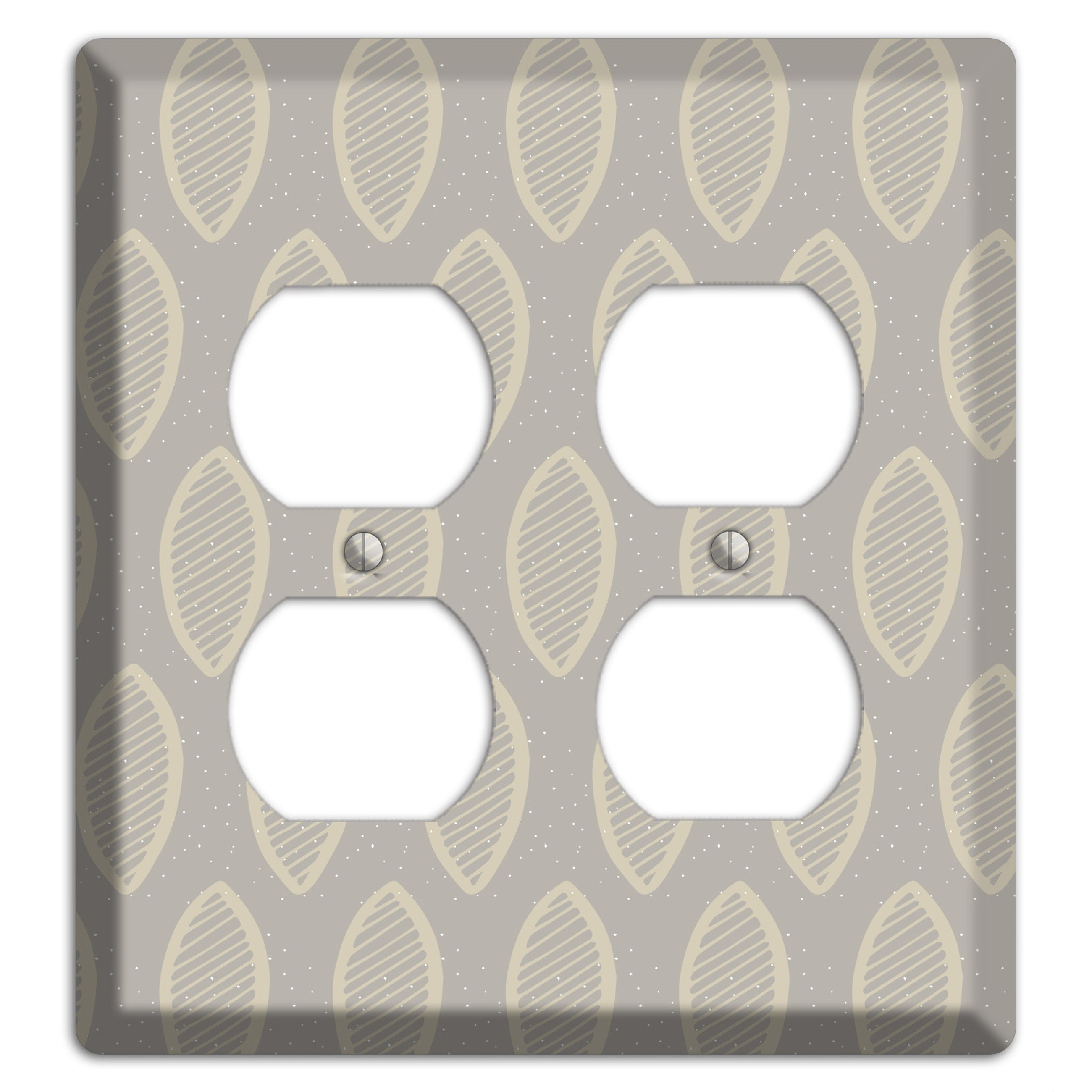 Simple Scandanavian Style W 2 Duplex Wallplate