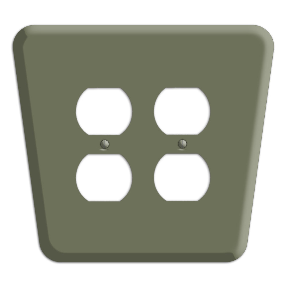Eucalyptus Mid-Century 2 Duplex Wallplate