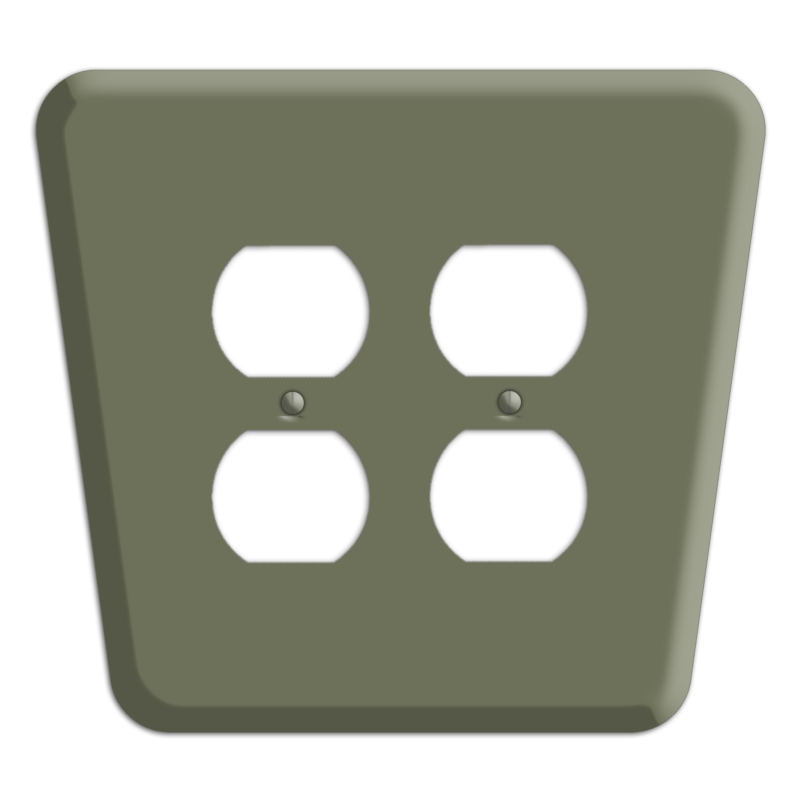 Eucalyptus Mid-Century 2 Duplex Wallplate