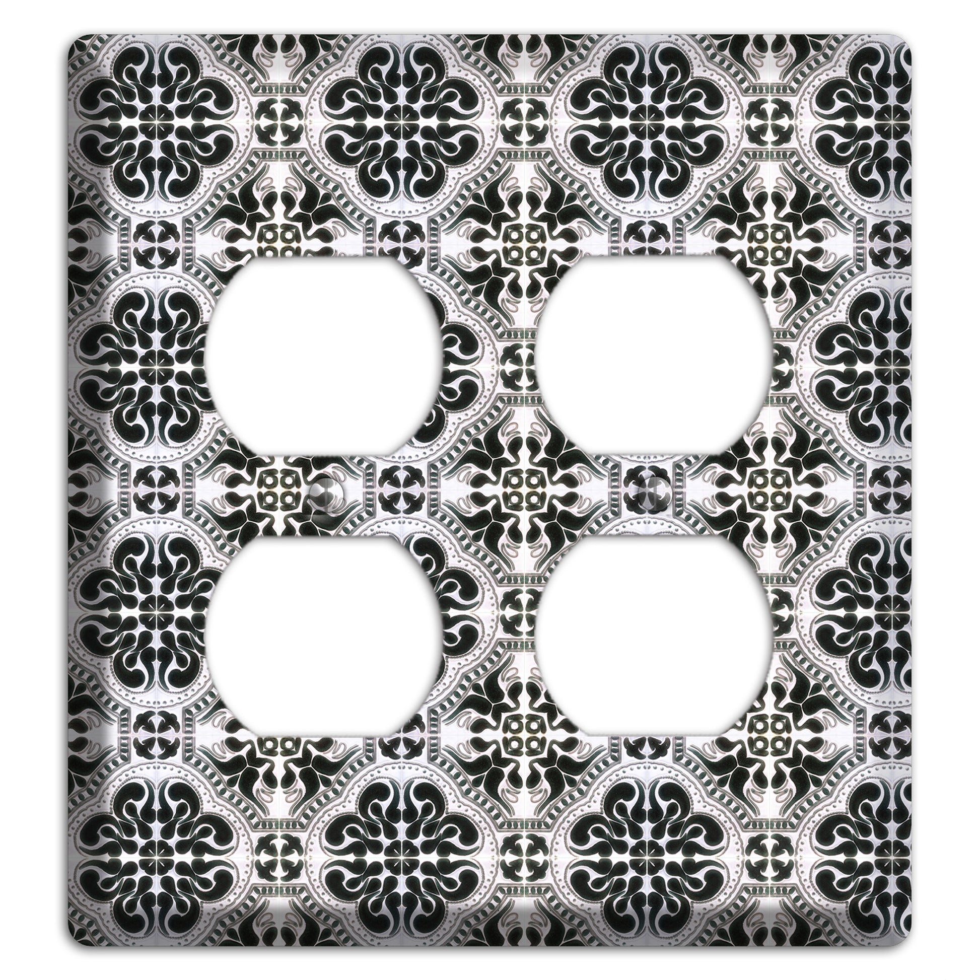 Tavira Tiles 5 2 Duplex Wallplate