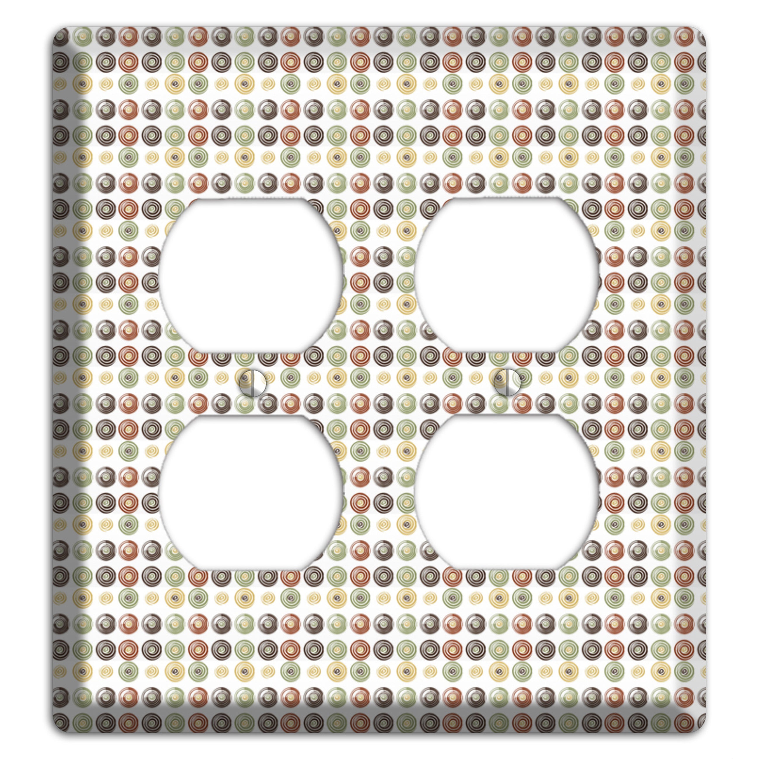 Multo Color Tiled Dots 2 Duplex Wallplate