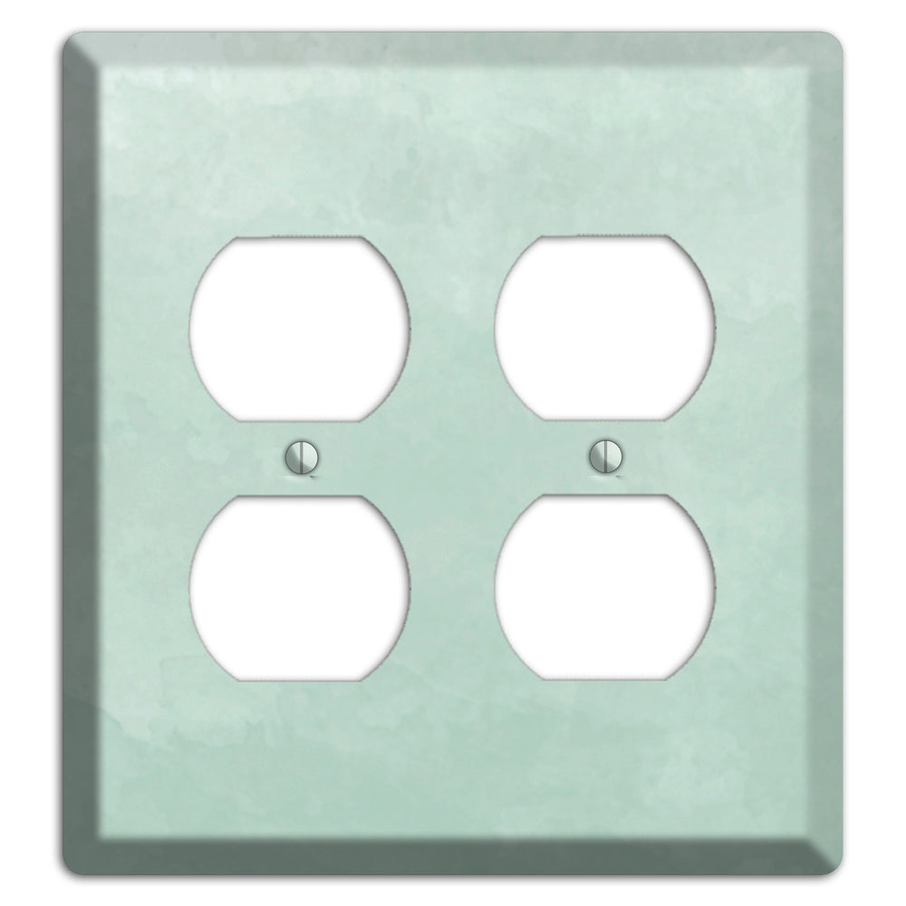 Sea Foam Green Ombre 2 Duplex Wallplate