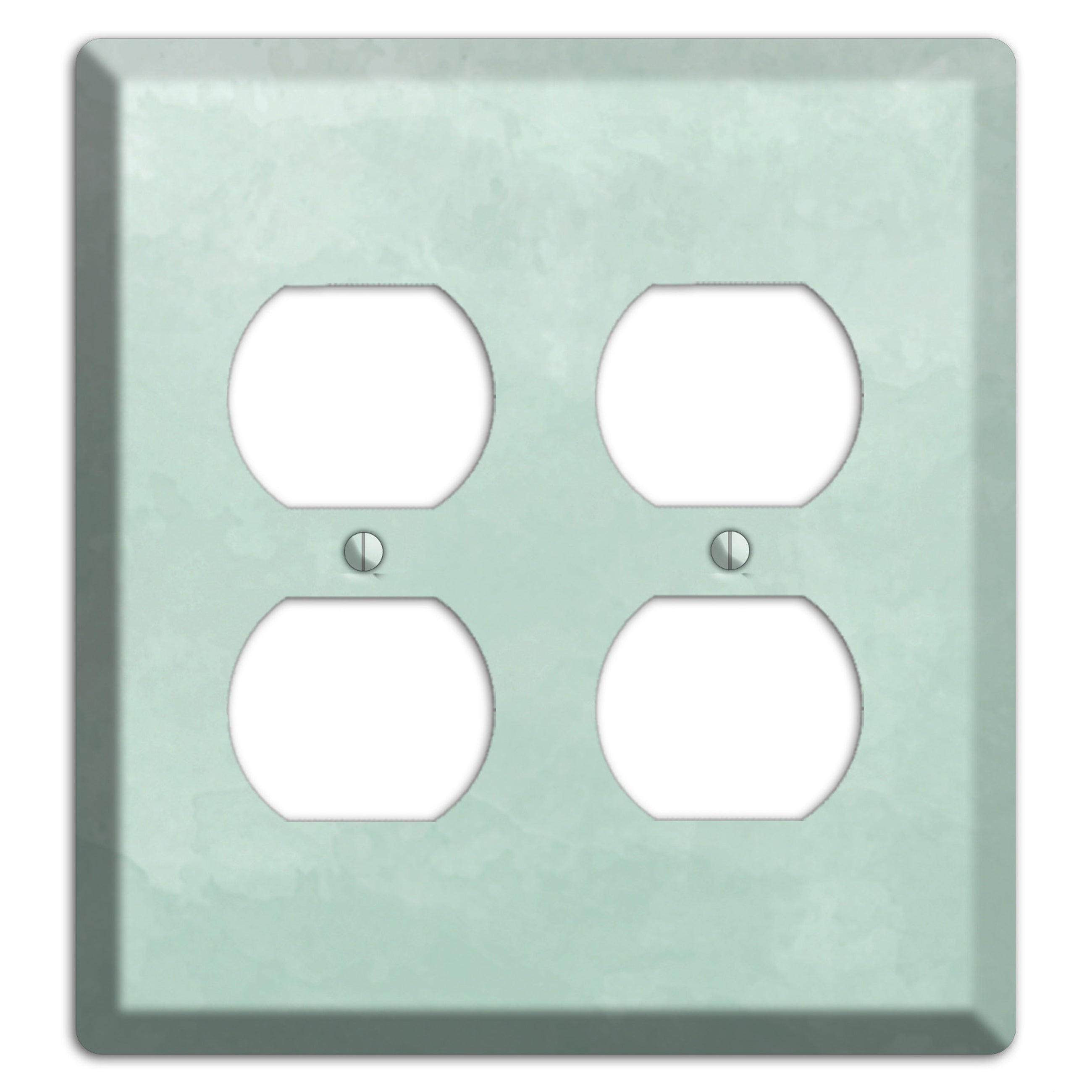 Sea Foam Green Ombre 2 Duplex Wallplate