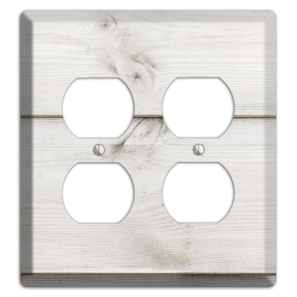 Timberwolf Antique 2 Duplex Wallplate