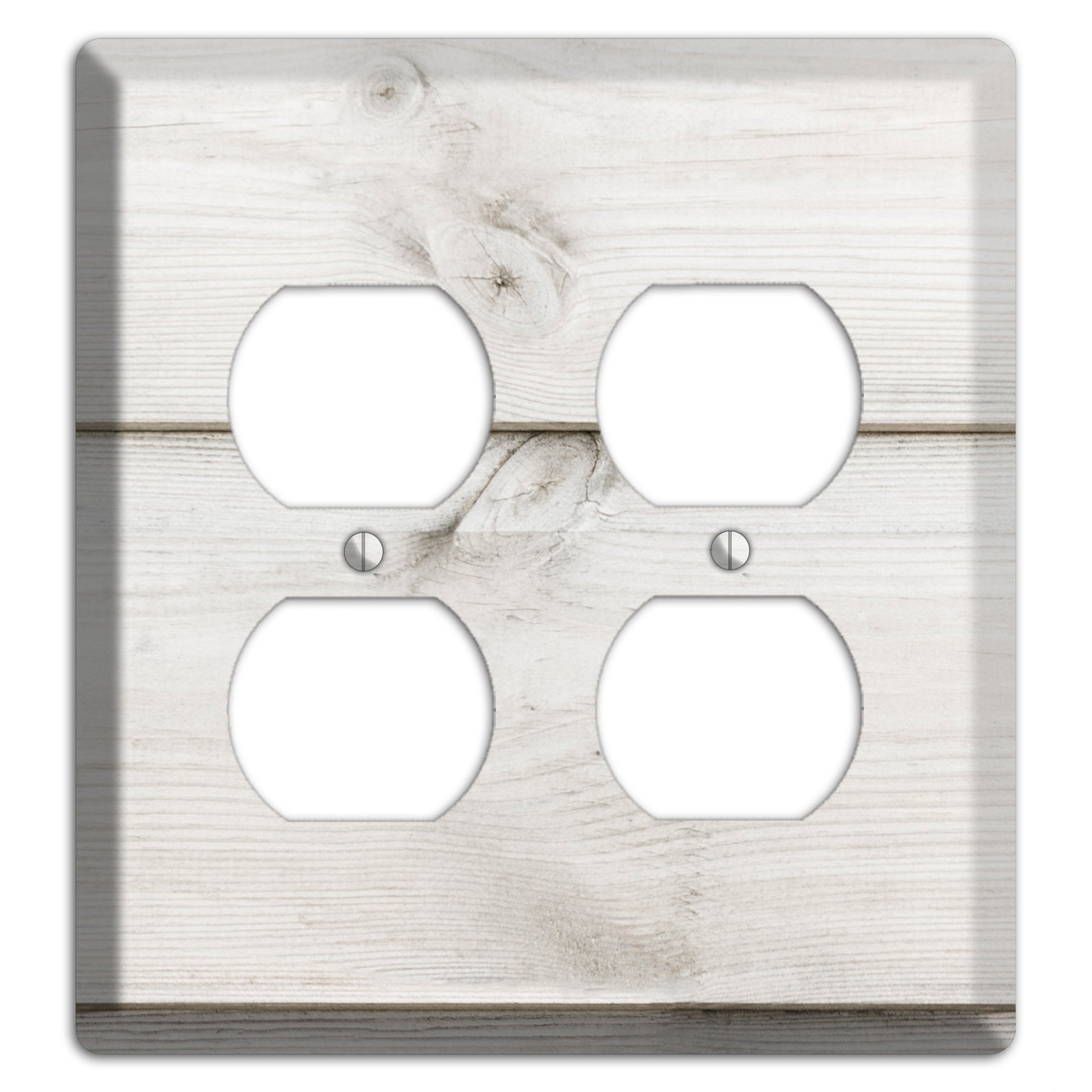 Timberwolf Antique 2 Duplex Wallplate