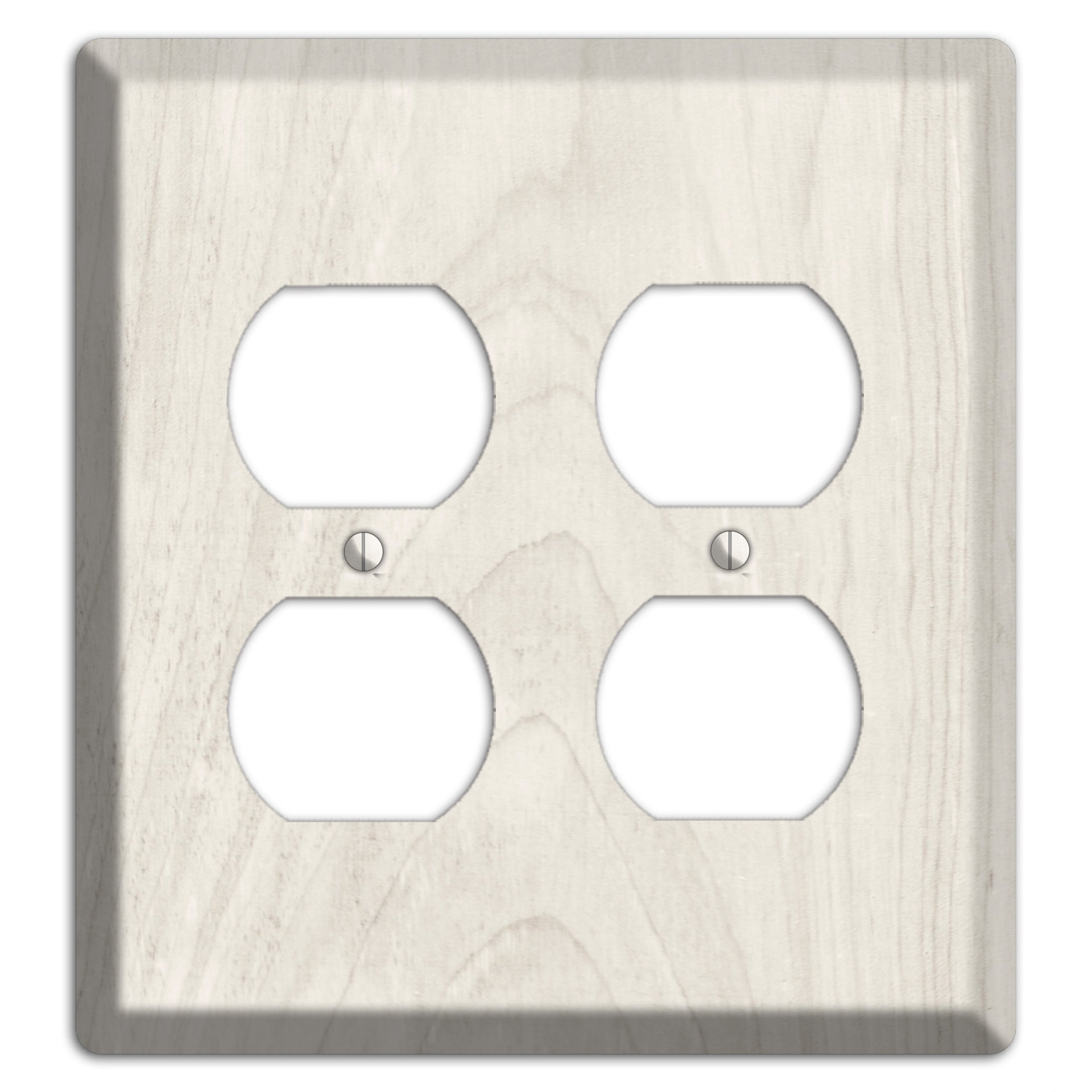 Pearl Bush Antique 2 Duplex Wallplate
