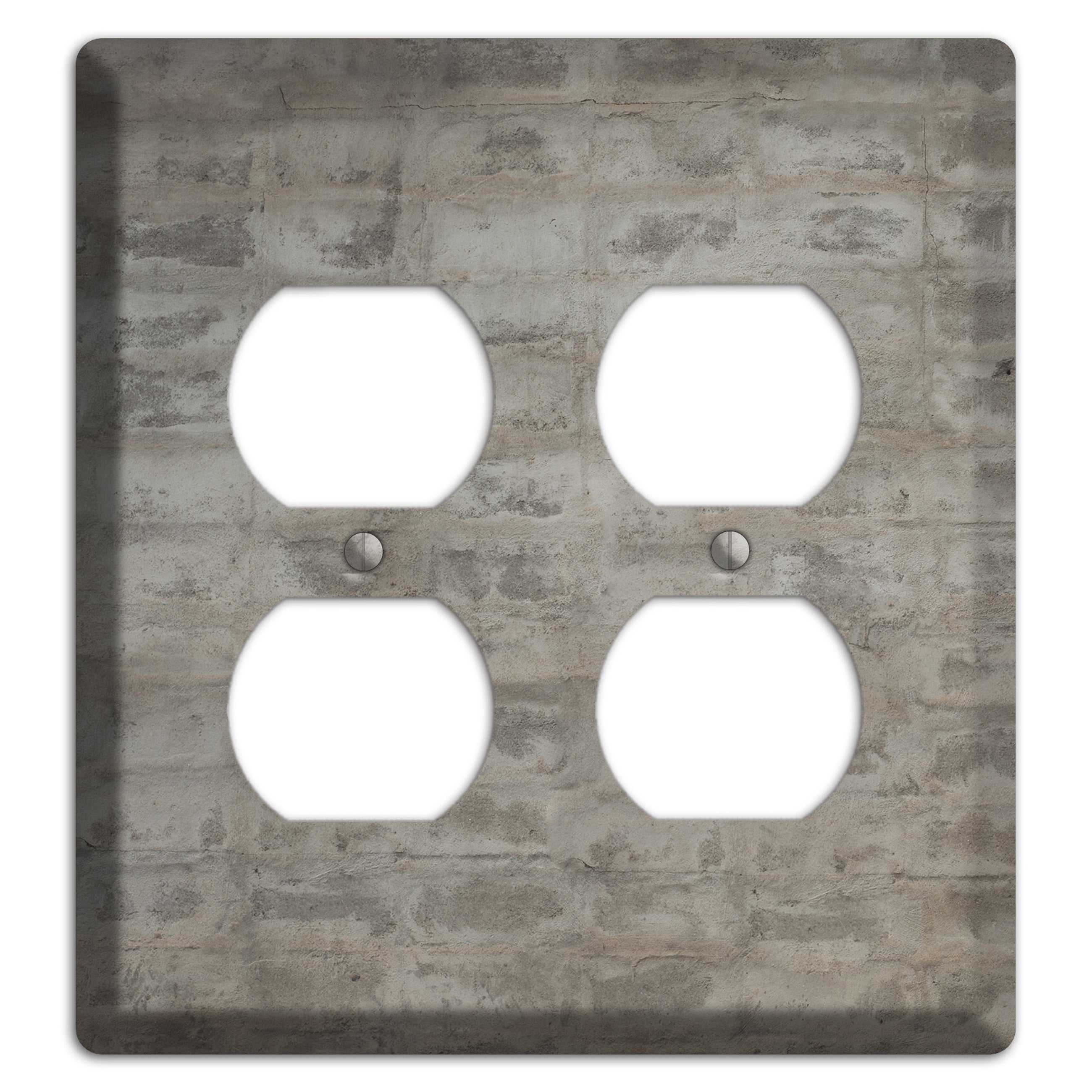 Old Concrete 16 2 Duplex Wallplate