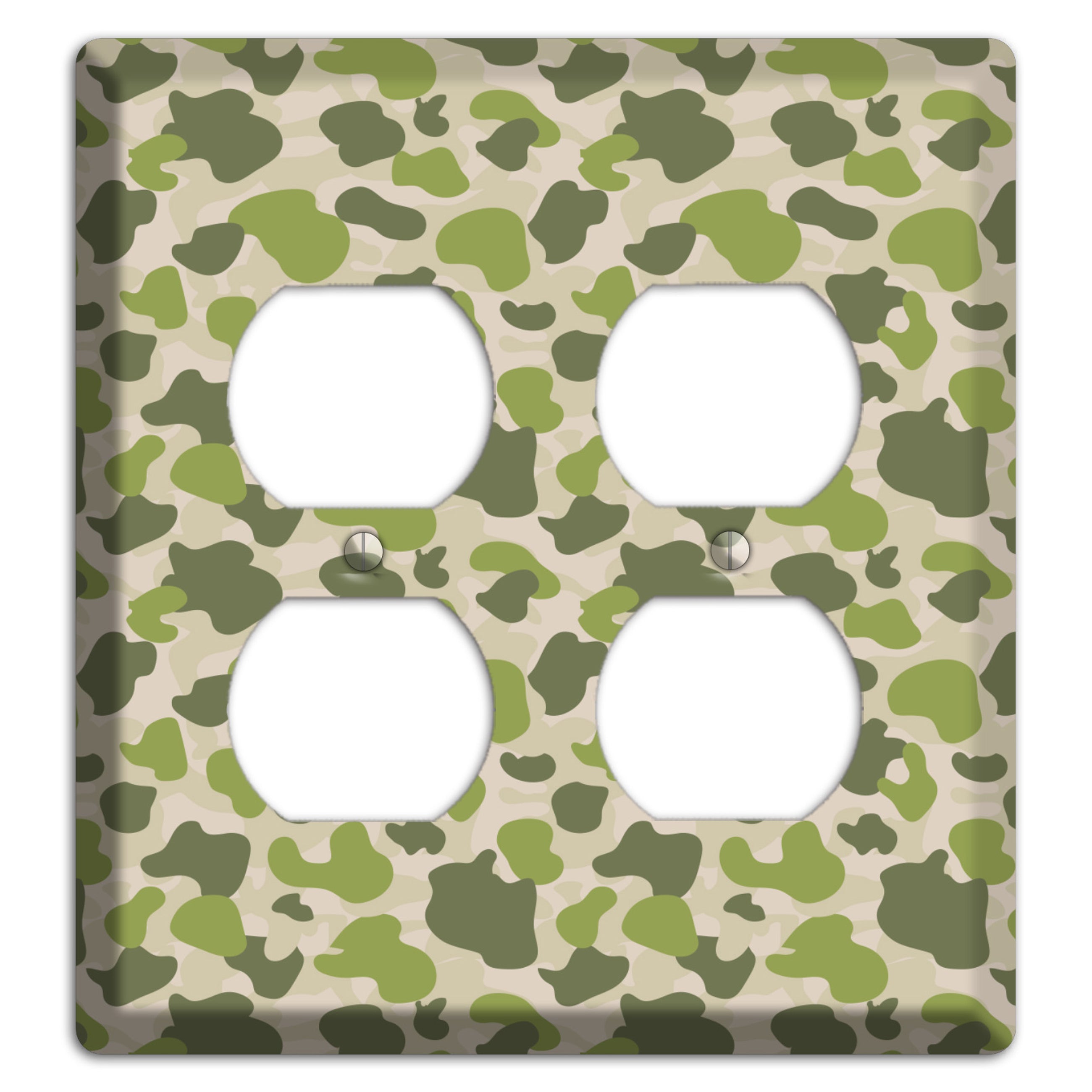 Jungle Green Parachute Camo 2 Duplex Wallplate