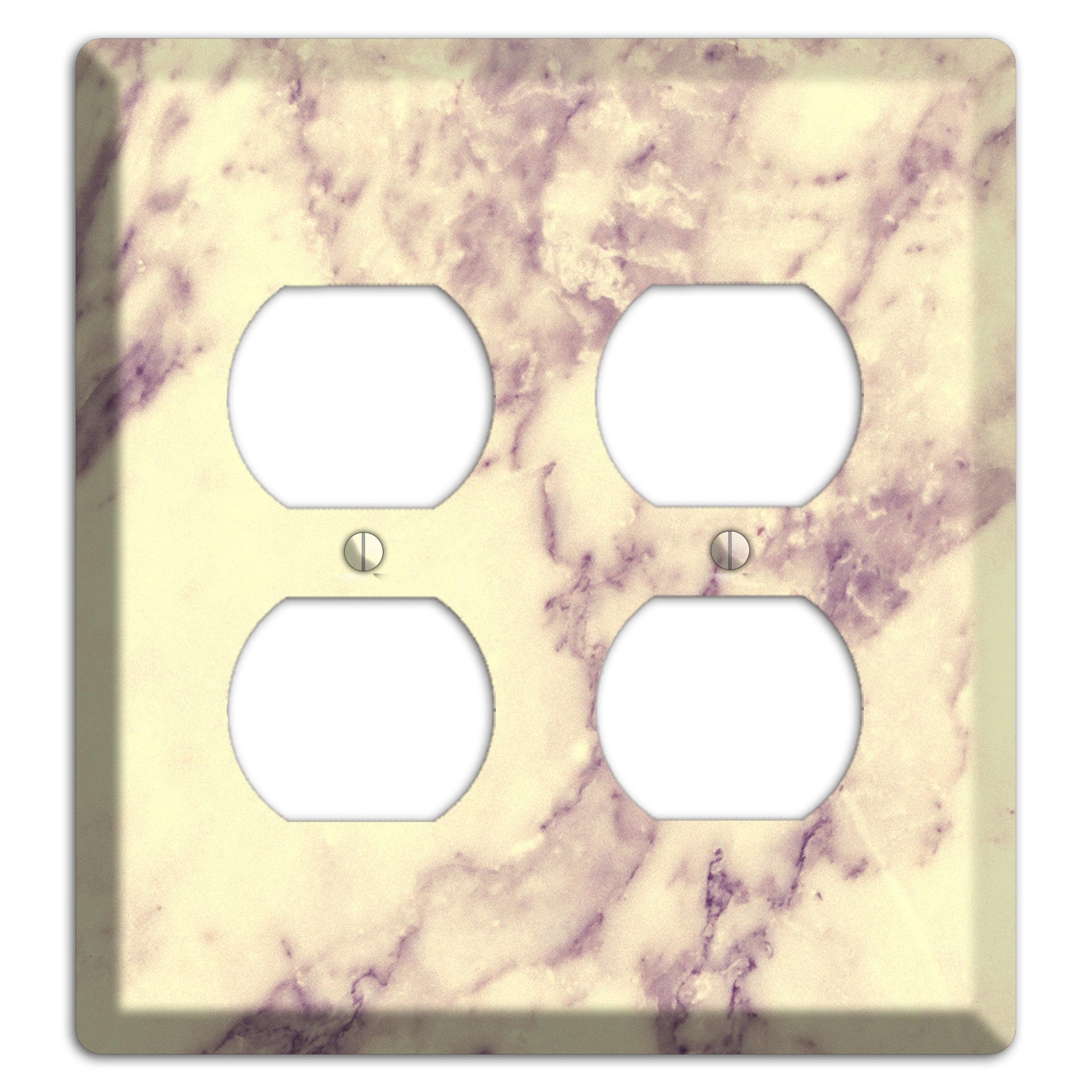 Champagne Marble 2 Duplex Wallplate