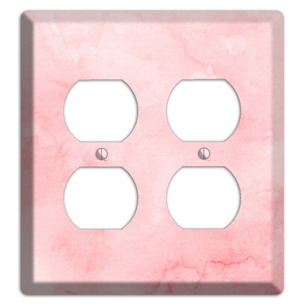 Mandys Pink Soft Coral 2 Duplex Wallplate