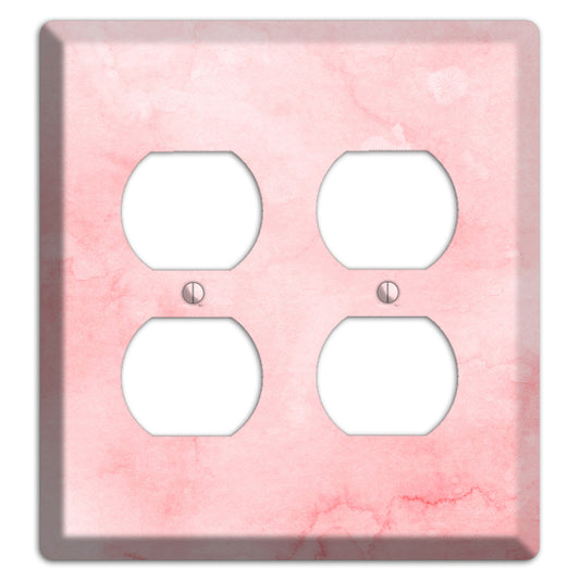 Mandys Pink Soft Coral 2 Duplex Wallplate
