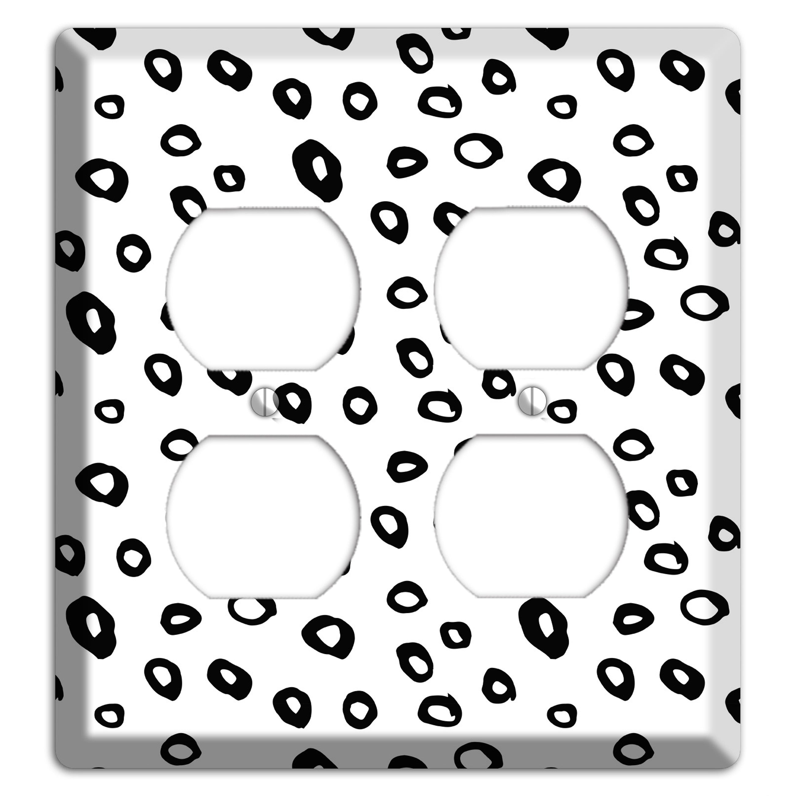 Ink Drops 5 2 Duplex Wallplate