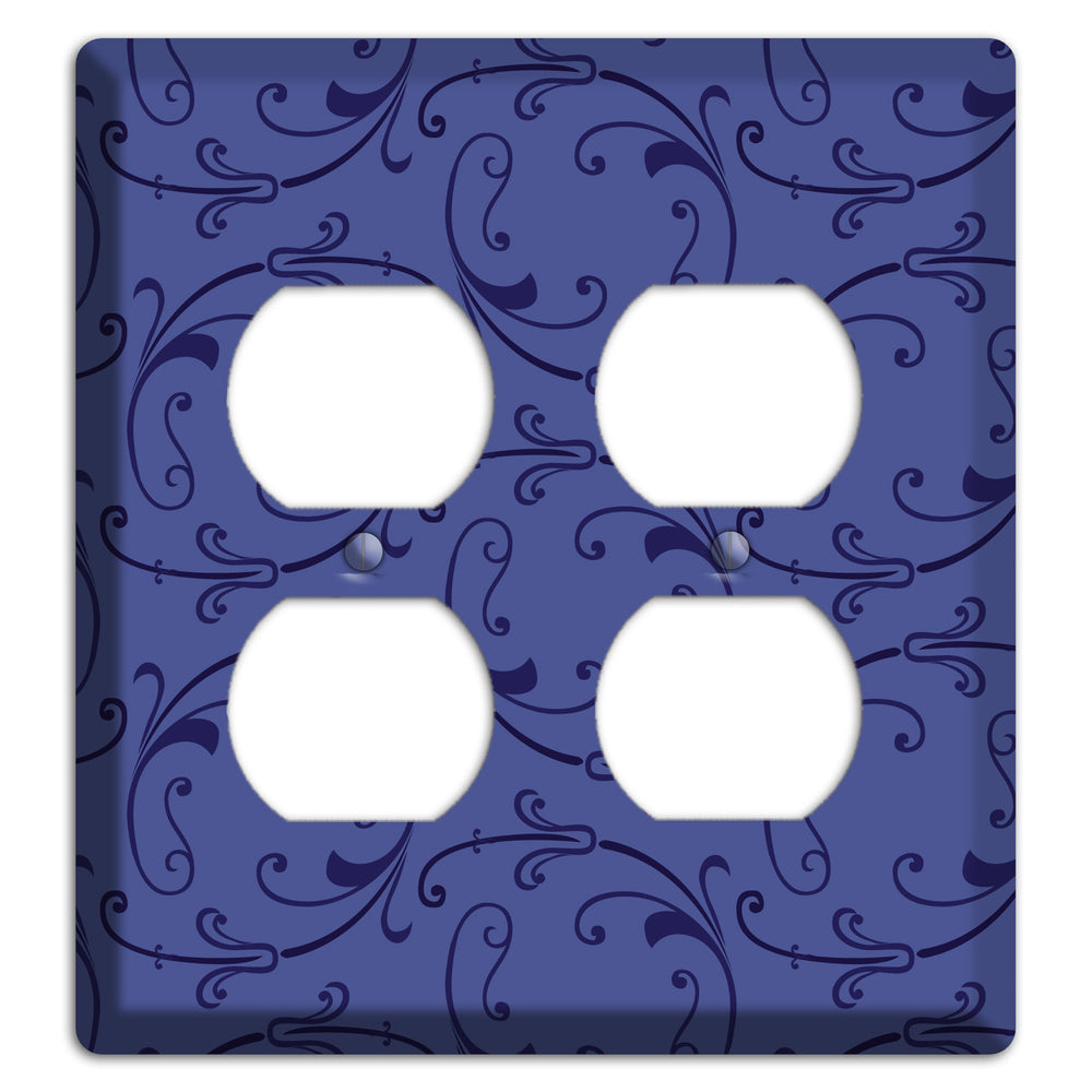 Green and Brown Argyle 2 Duplex Wallplate