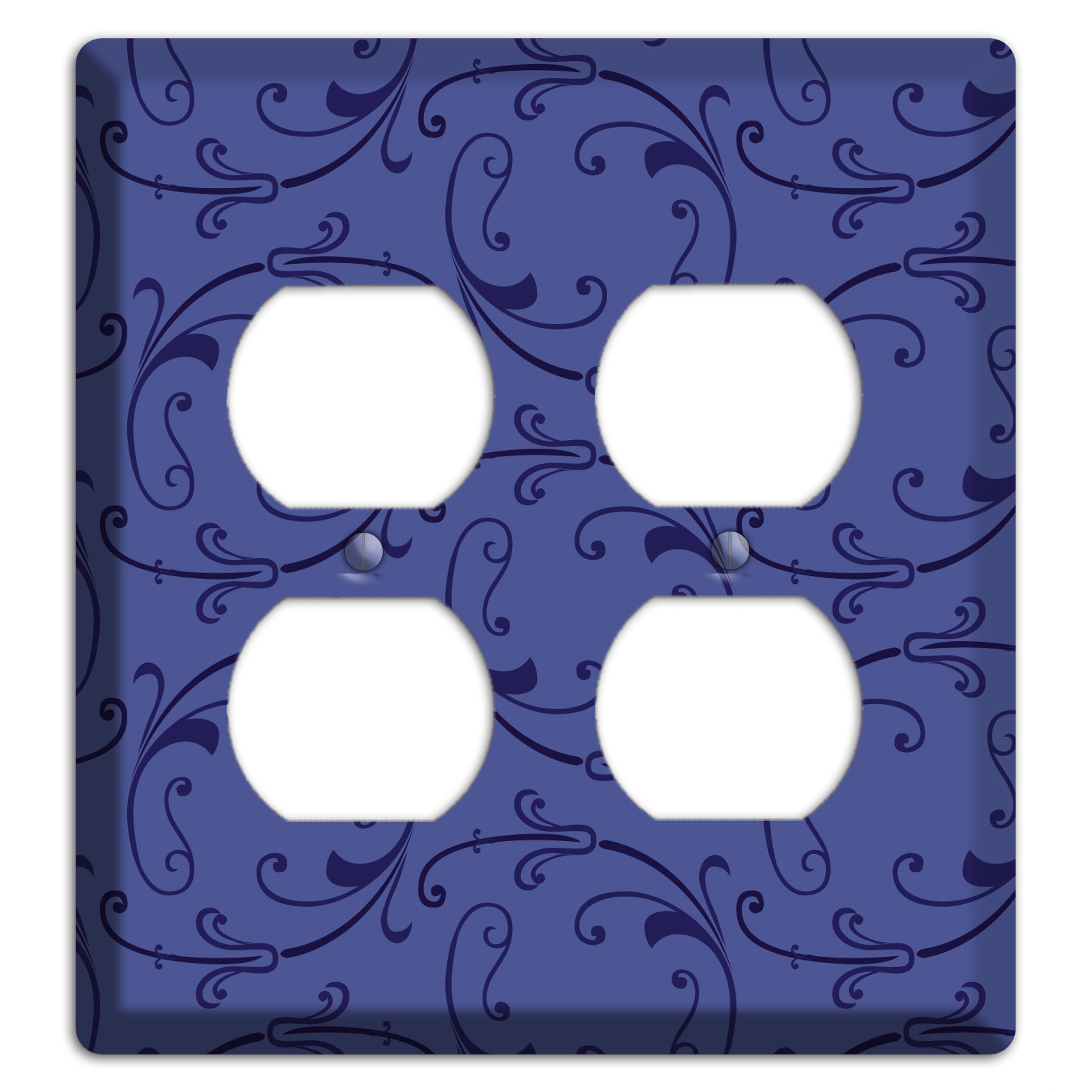Green and Brown Argyle 2 Duplex Wallplate