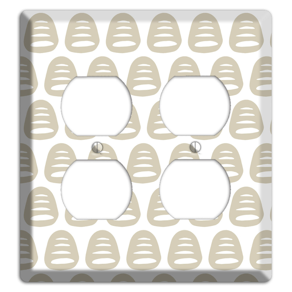 Simple Scandanavian Style II 2 Duplex Wallplate
