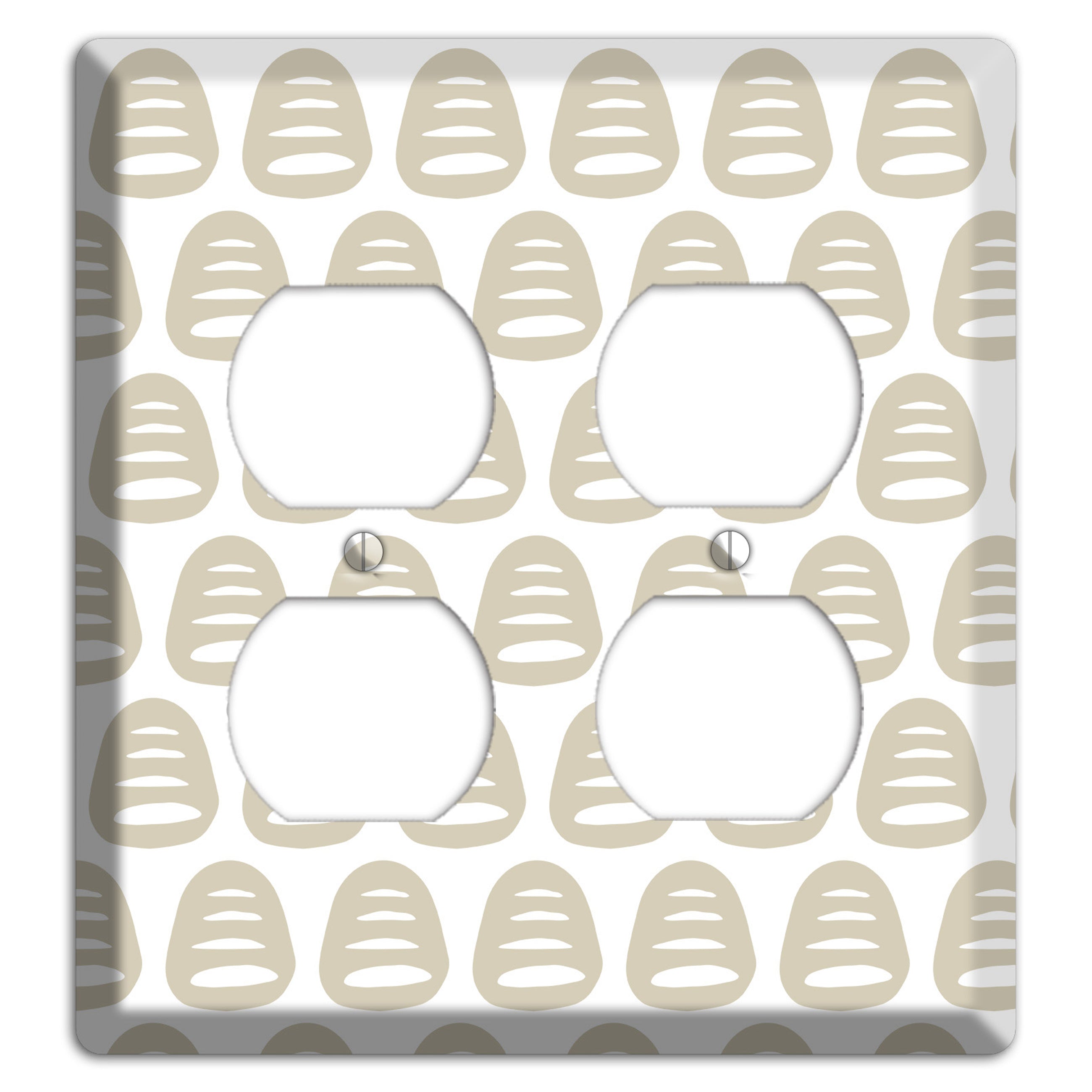 Simple Scandanavian Style II 2 Duplex Wallplate
