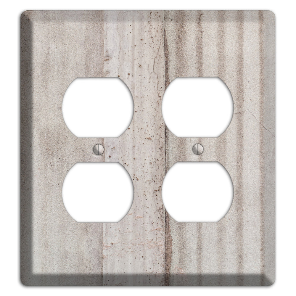 Old Concrete 5 2 Duplex Wallplate