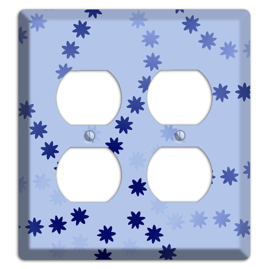 Periwinkle with Blue Constellation 2 Duplex Wallplate