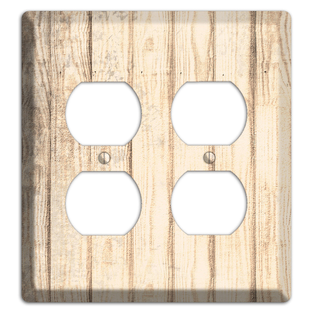 Sidecar Weathered Wood 2 Duplex Wallplate