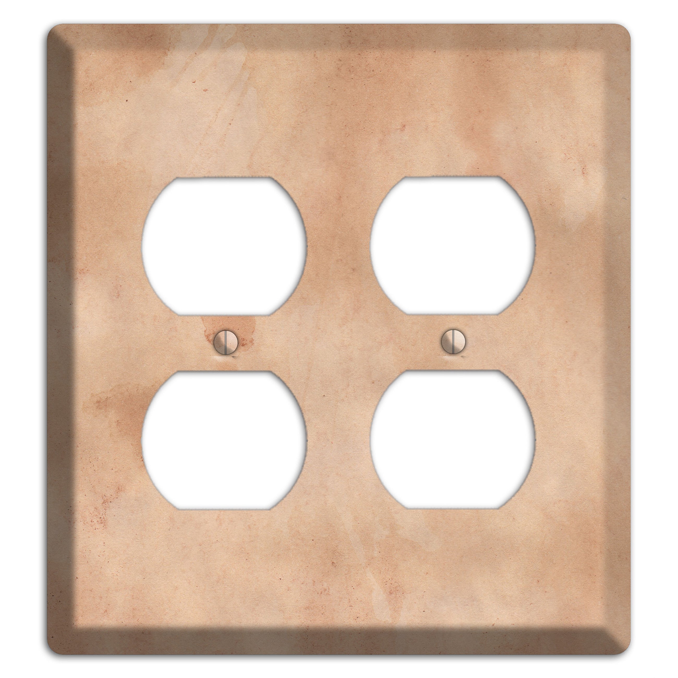 Aged Paper 4 2 Duplex Wallplate
