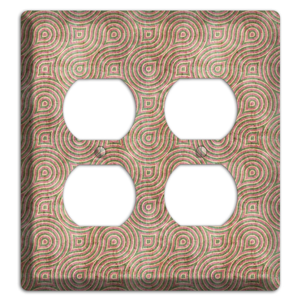 Brown Swirl 2 Duplex Wallplate