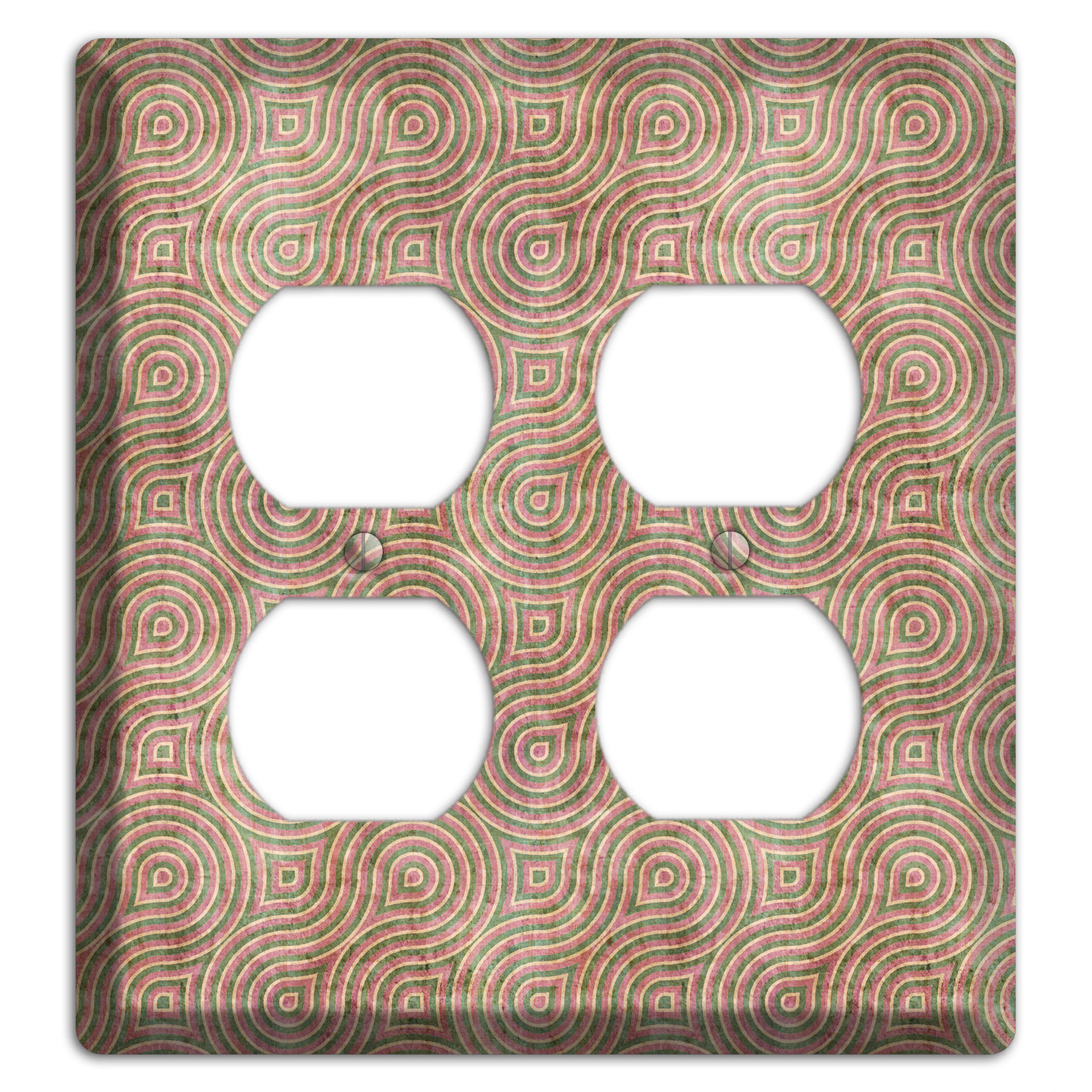 Brown Swirl 2 Duplex Wallplate