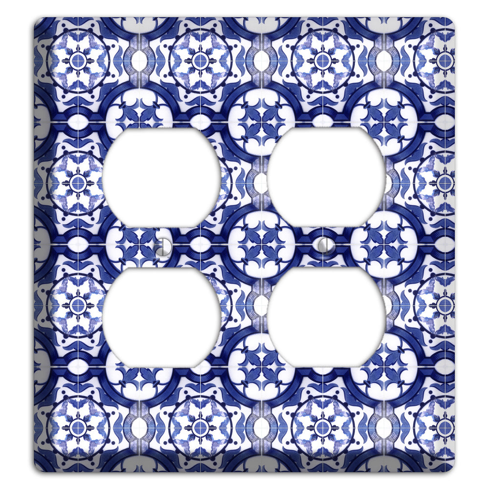 Tavira Tiles 10 2 Duplex Wallplate