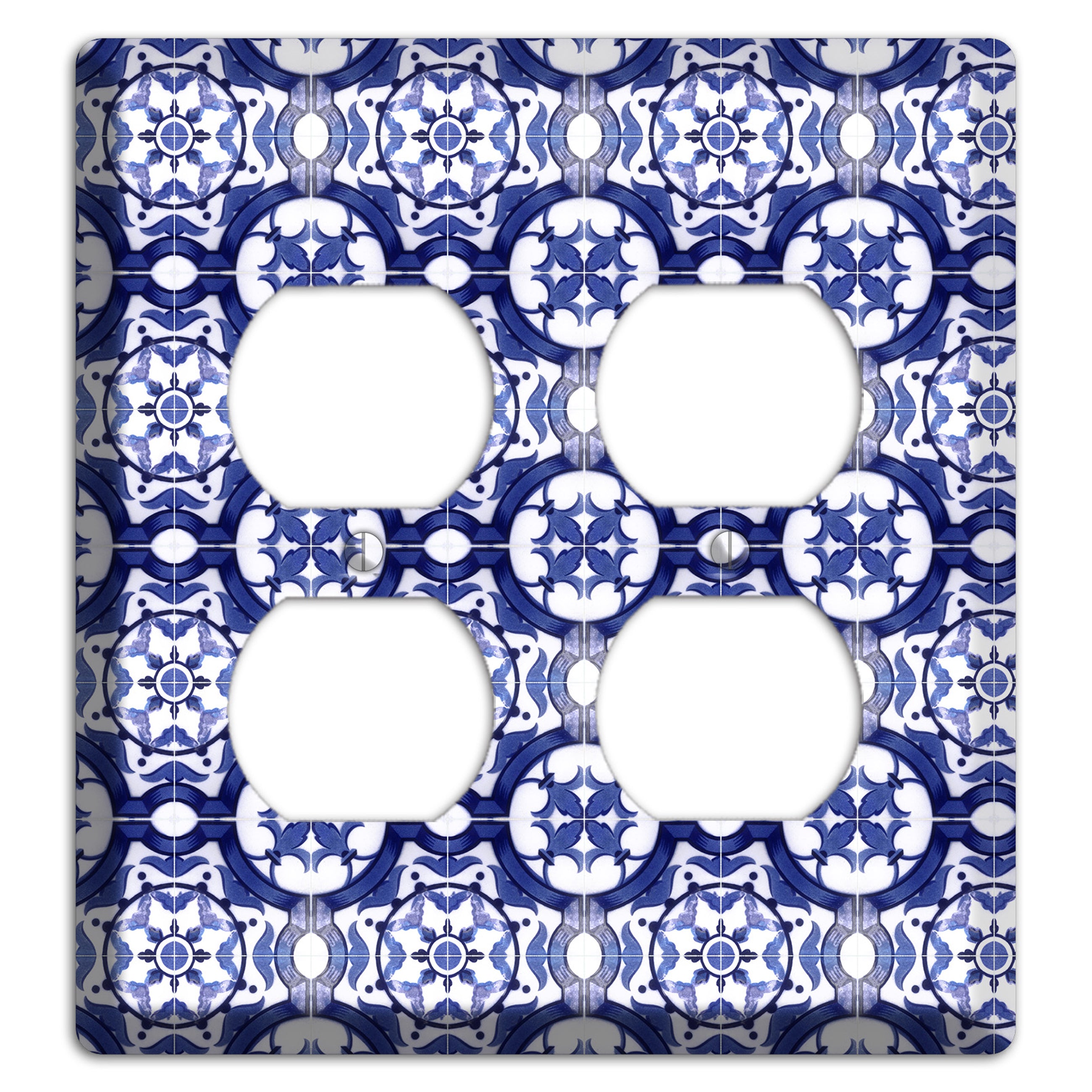 Tavira Tiles 10 2 Duplex Wallplate