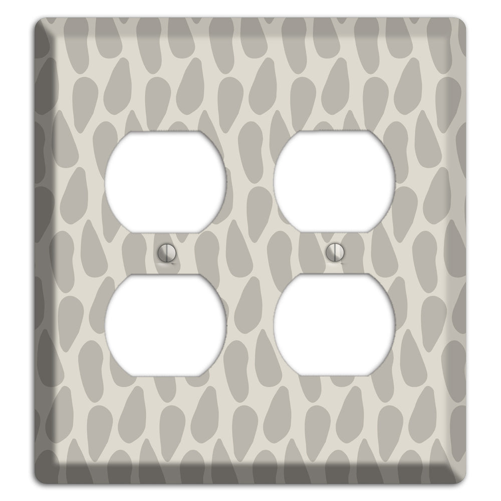 Simple Scandanavian Style DD 2 Duplex Wallplate