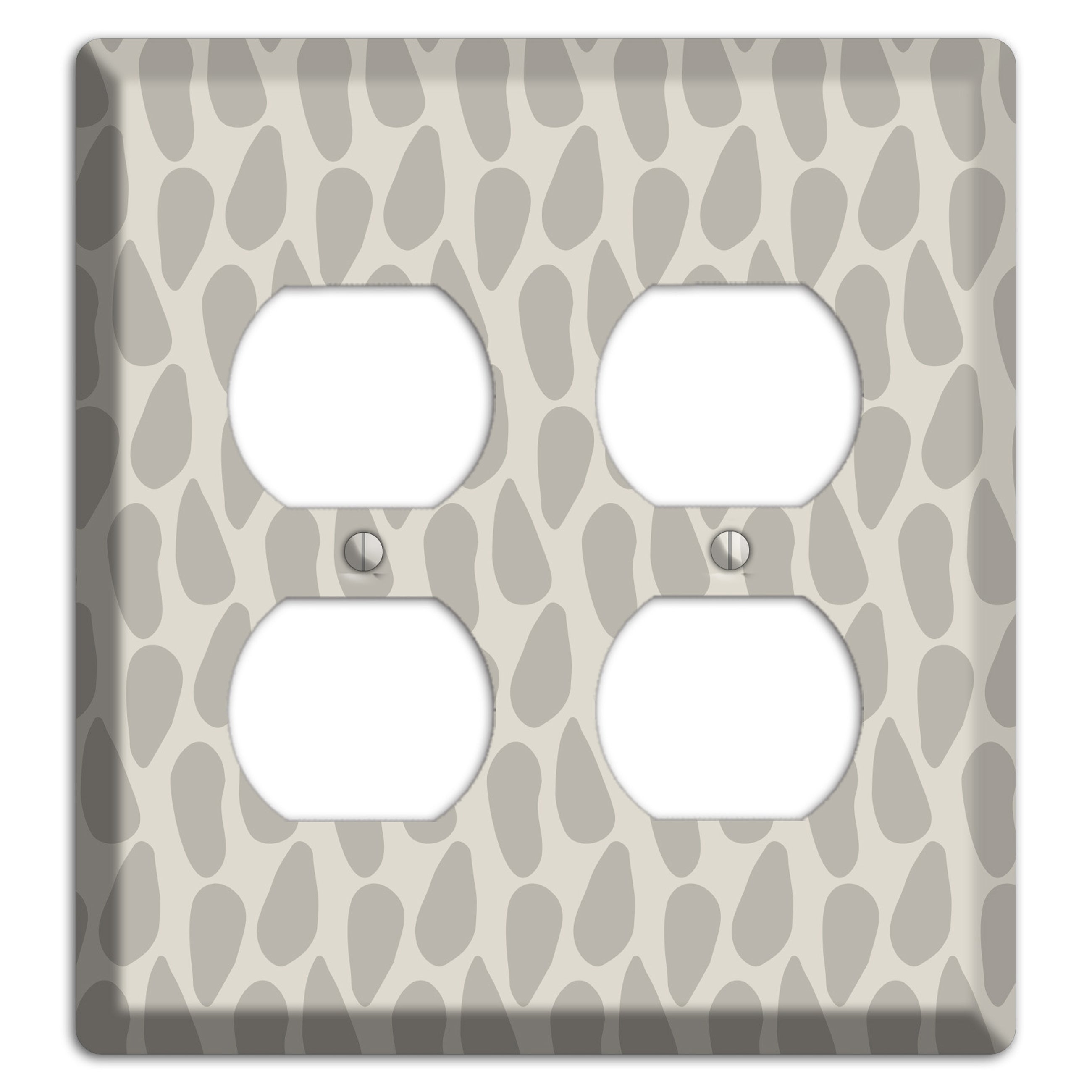 Simple Scandanavian Style DD 2 Duplex Wallplate