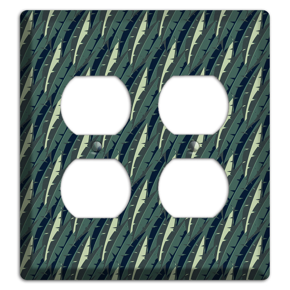 Leaves Style M 2 Duplex Wallplate