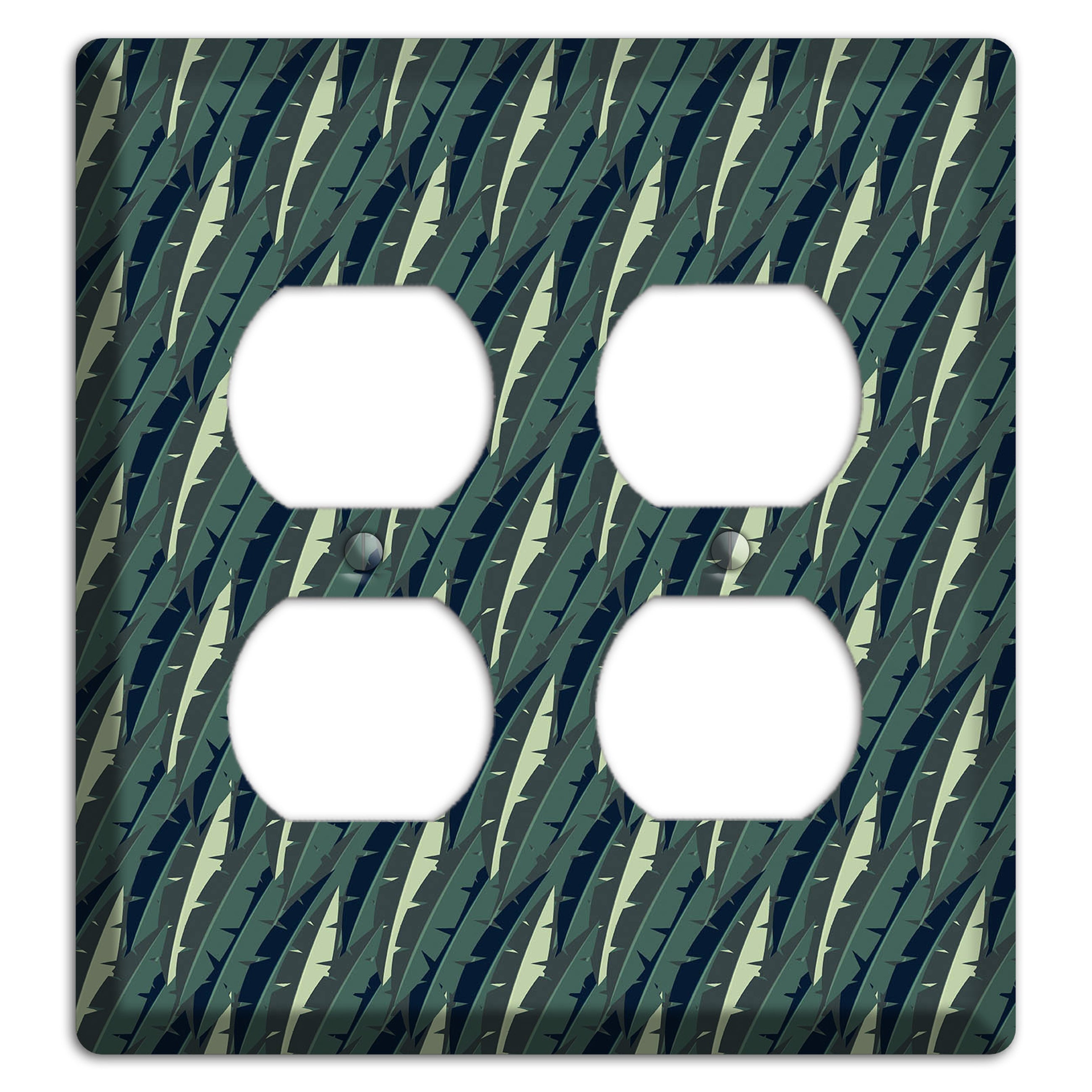 Leaves Style M 2 Duplex Wallplate