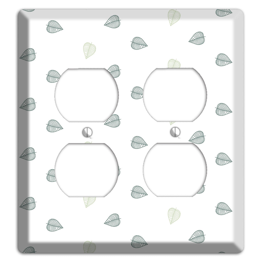 Leaves Style BB 2 Duplex Wallplate