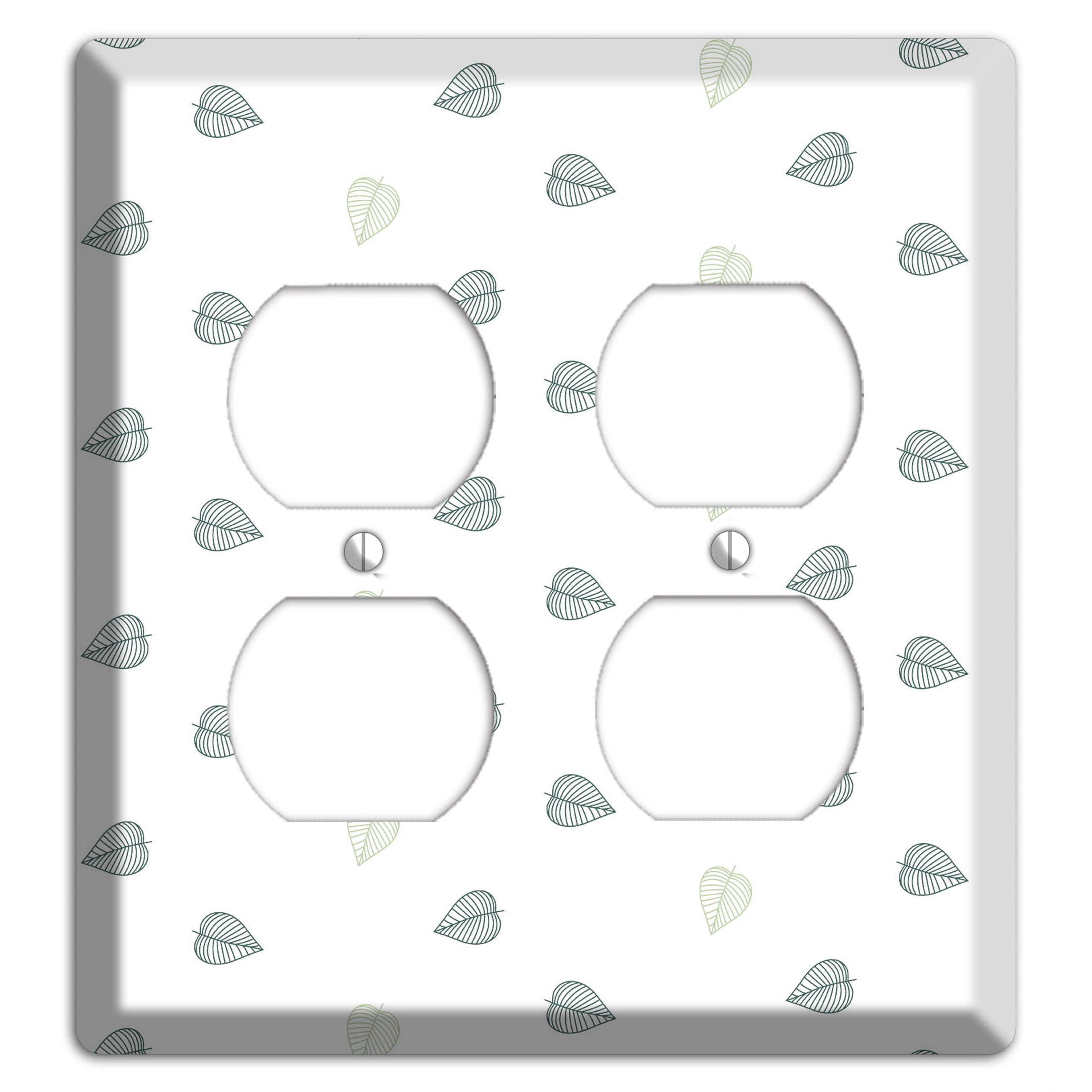 Leaves Style BB 2 Duplex Wallplate