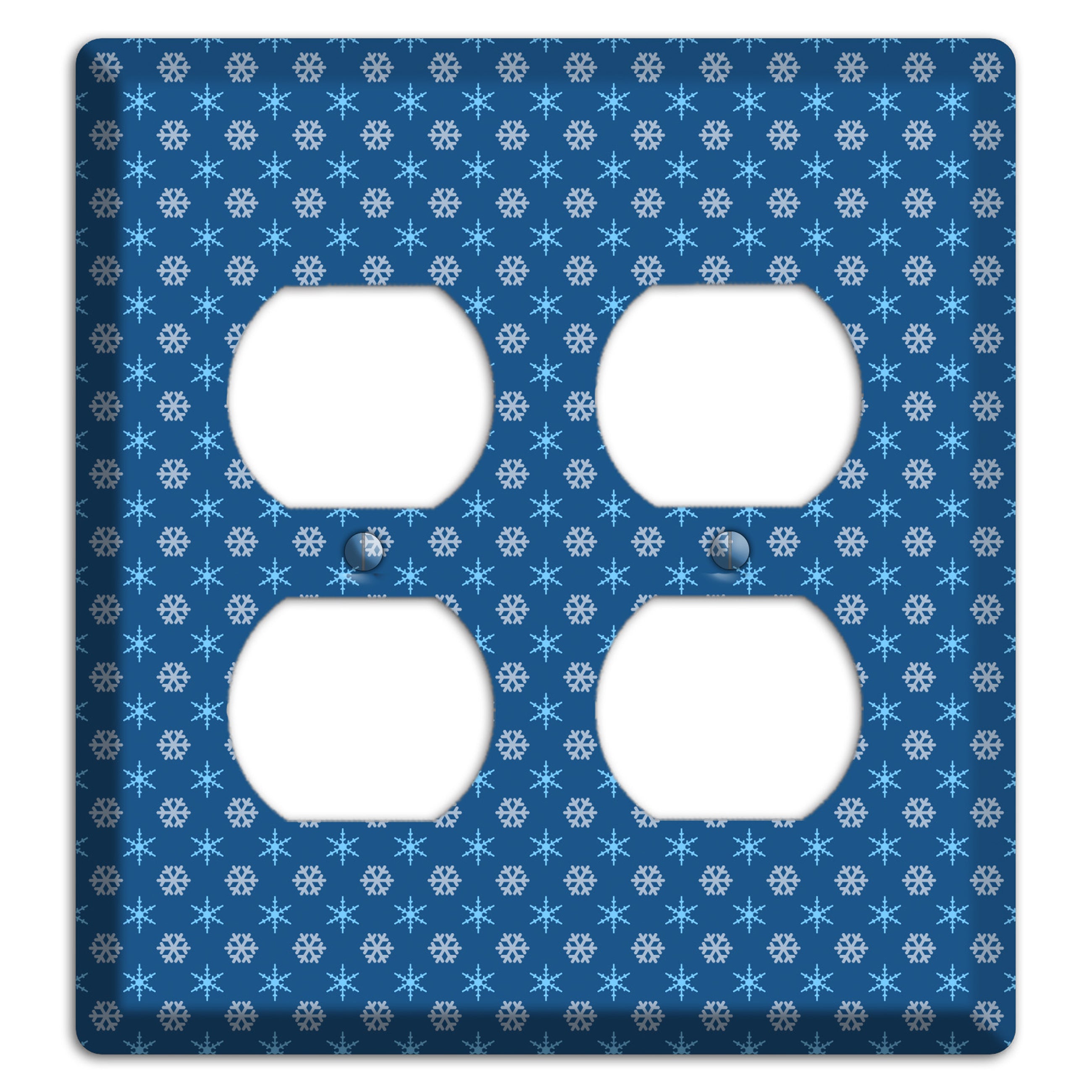 Blue Foulard 2 Duplex Wallplate