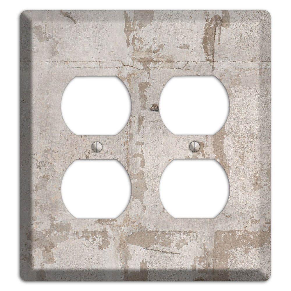 Old Concrete 4 2 Duplex Wallplate