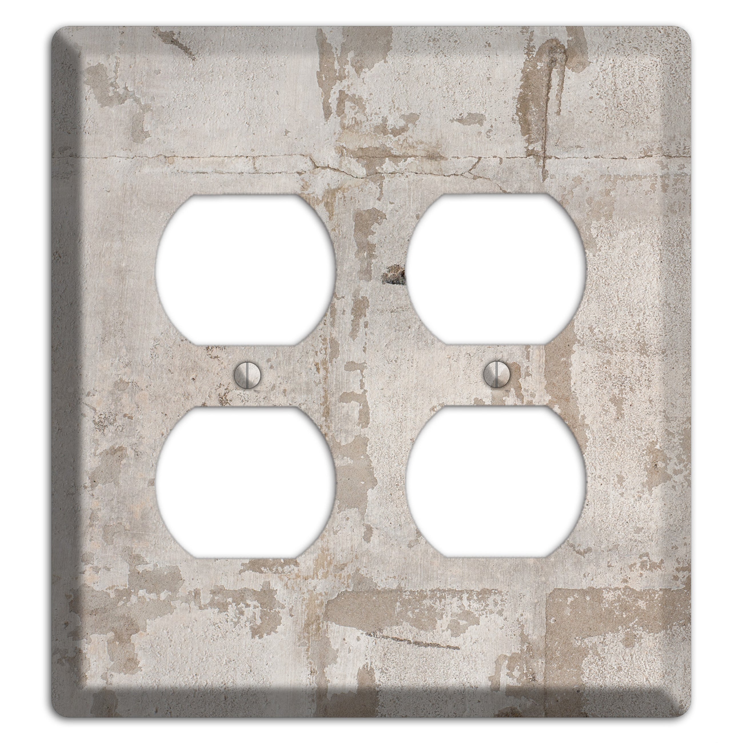 Old Concrete 4 2 Duplex Wallplate