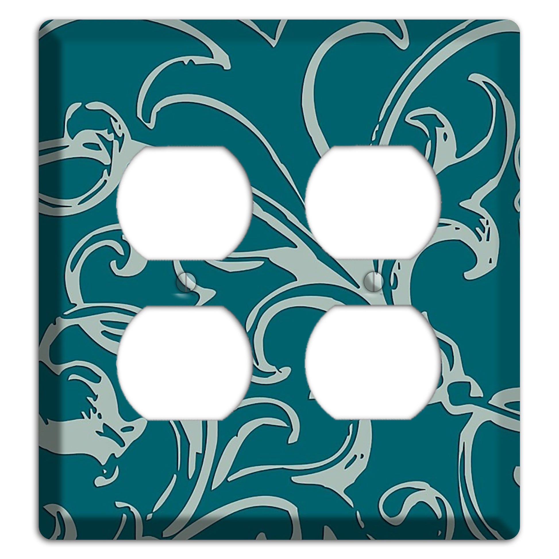 Victorian Teal 2 Duplex Wallplate