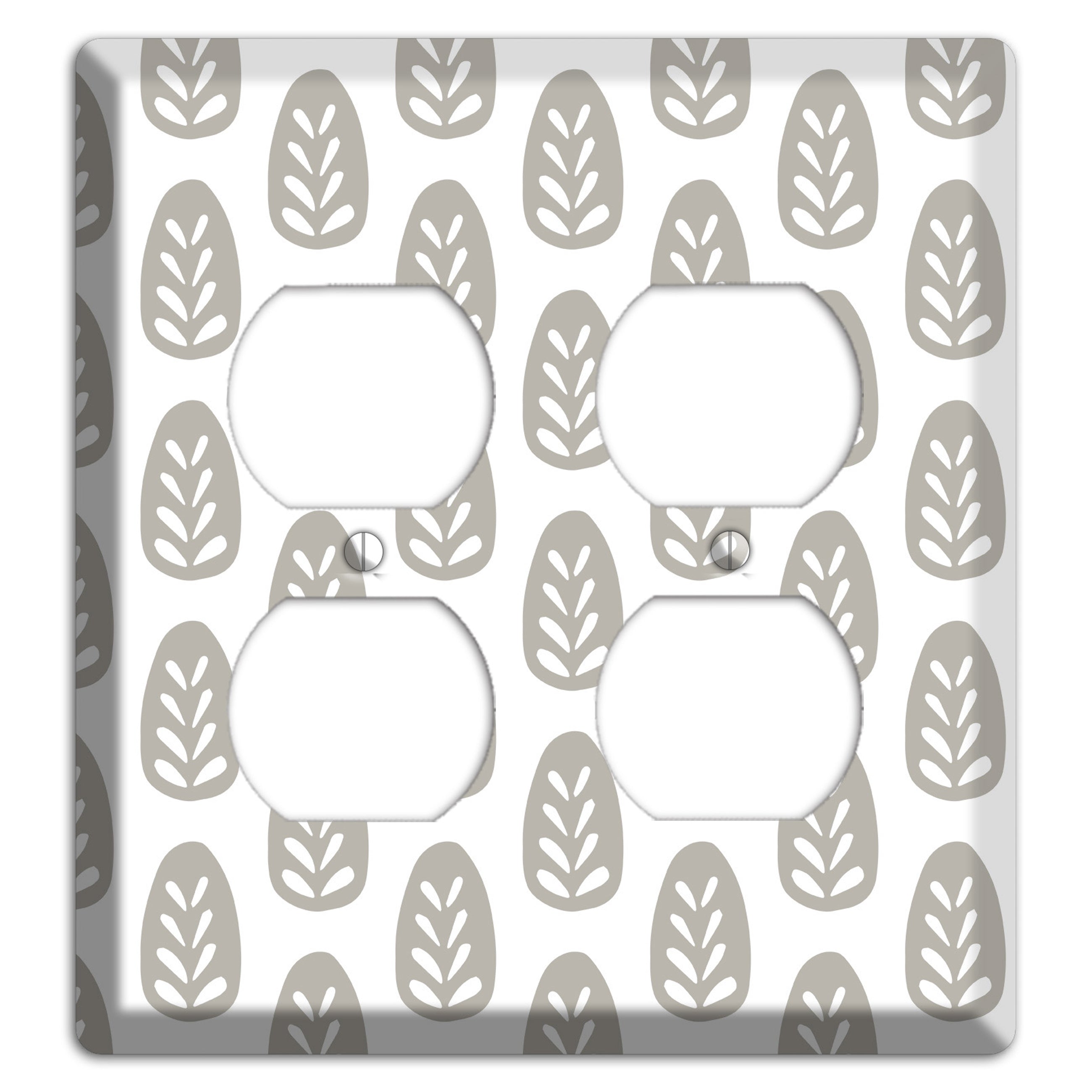 Simple Scandanavian Style U 2 Duplex Wallplate