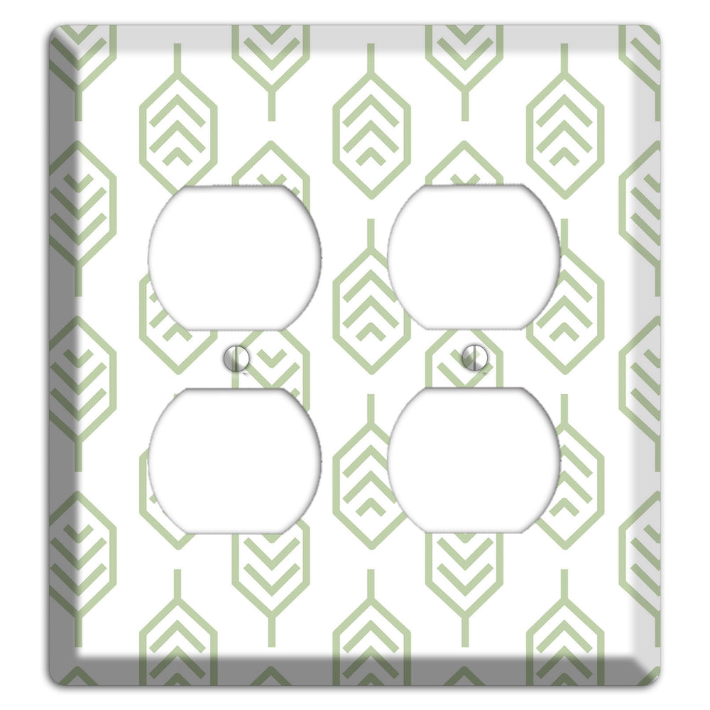 Leaves Style S 2 Duplex Wallplate