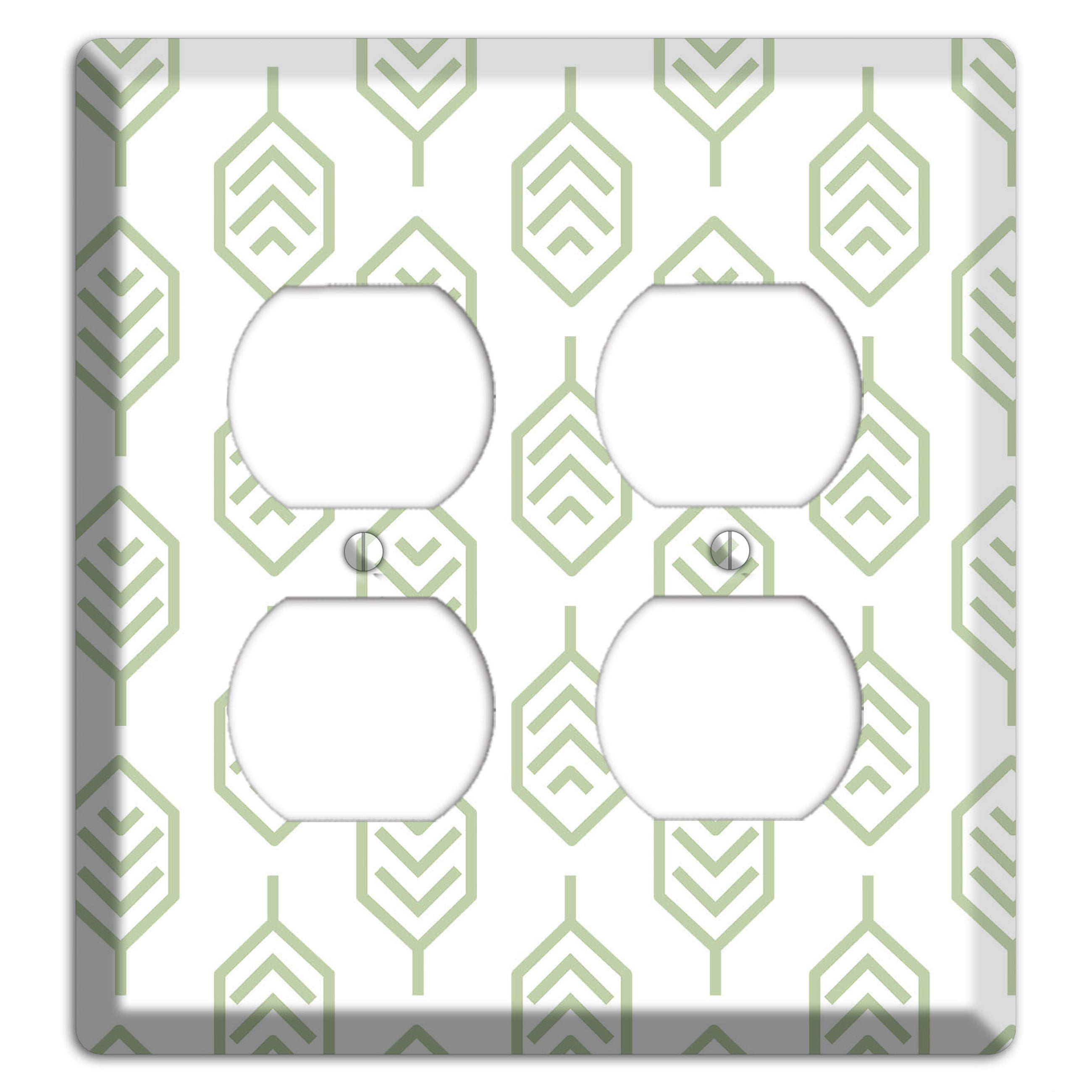 Leaves Style S 2 Duplex Wallplate