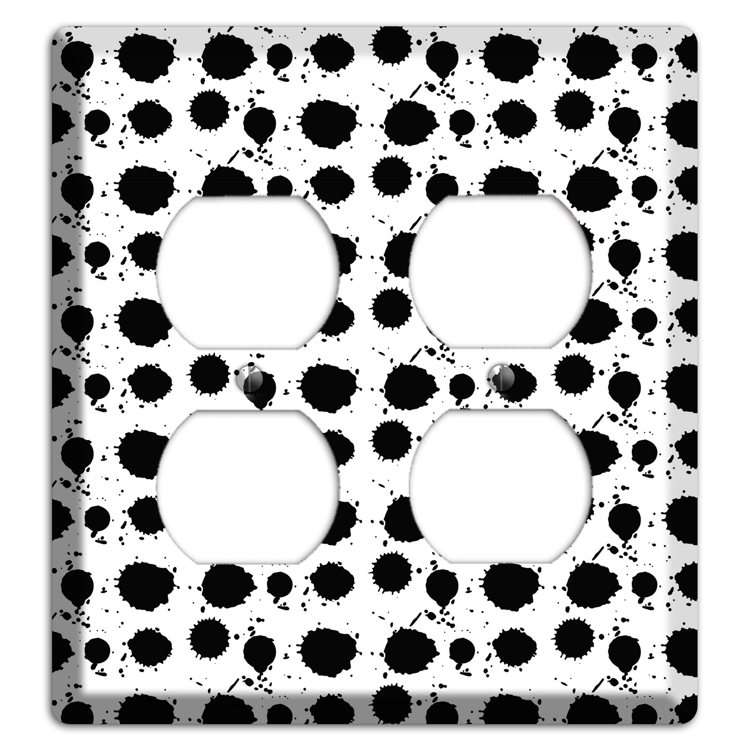 Ink Drops 7 2 Duplex Wallplate