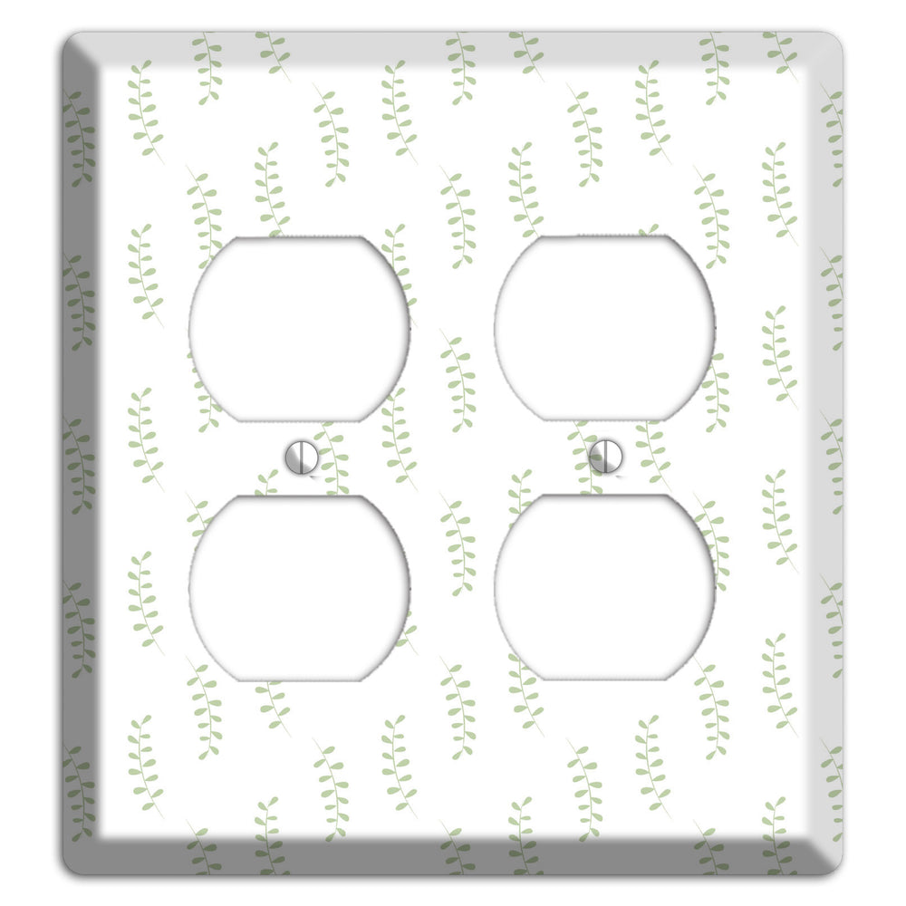 Leaves Style AA 2 Duplex Wallplate