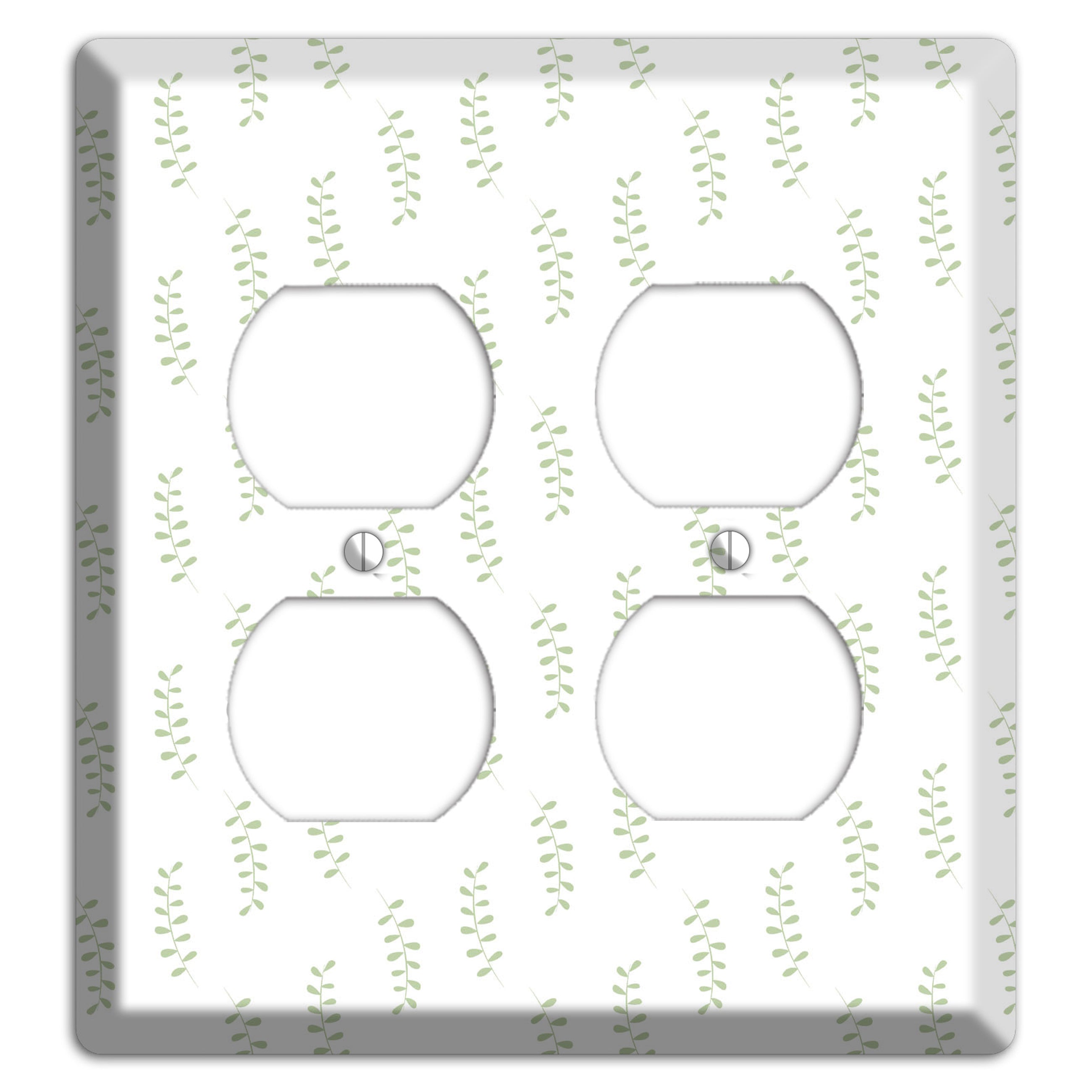 Leaves Style AA 2 Duplex Wallplate