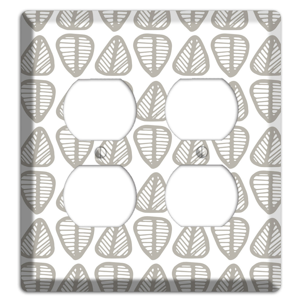 Simple Scandanavian Style B 2 Duplex Wallplate