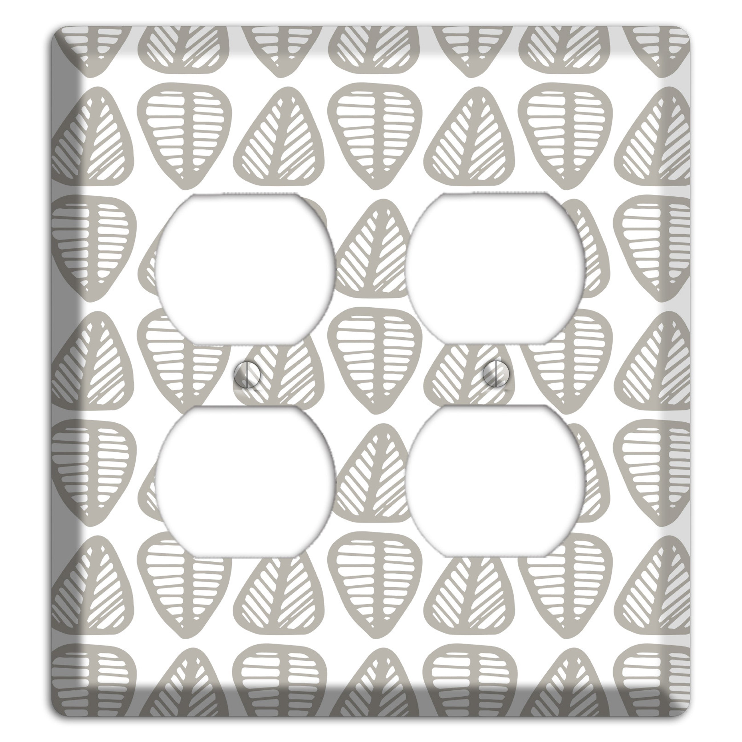 Simple Scandanavian Style B 2 Duplex Wallplate